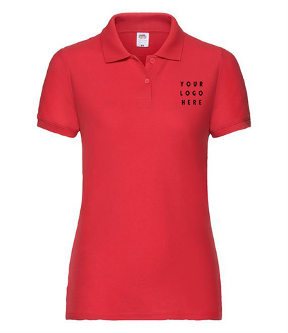 Ladies Branded Fitted Polo - Available in Sizes 8 to 18