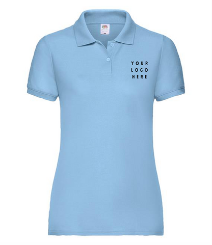 Ladies Branded Fitted Polo - Available in Sizes 8 to 18