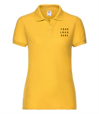 Ladies Branded Fitted Polo - Available in Sizes 8 to 18