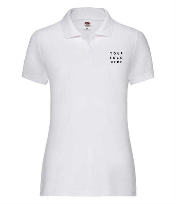 Ladies Branded Fitted Polo - Available in Sizes 8 to 18