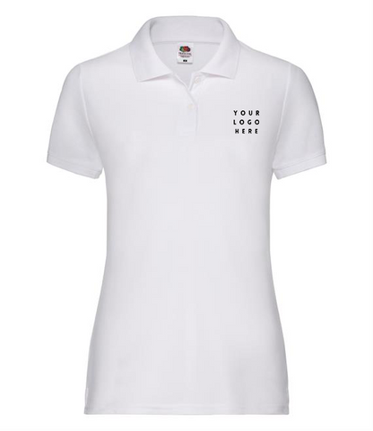 Ladies Branded Fitted Polo - Available in Sizes 8 to 18